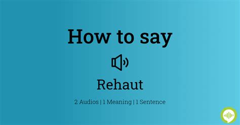 how to pronounce rehaut.